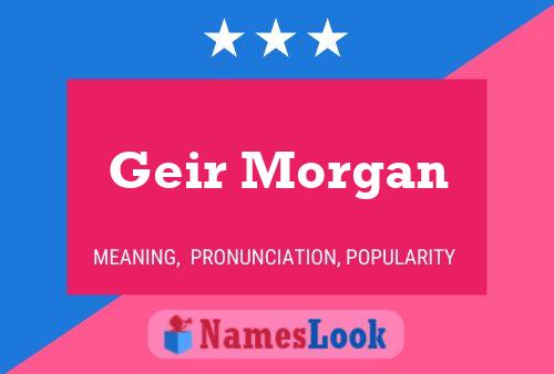 Geir Morgan Name Poster