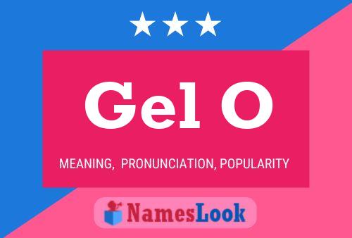 Gel O Name Poster