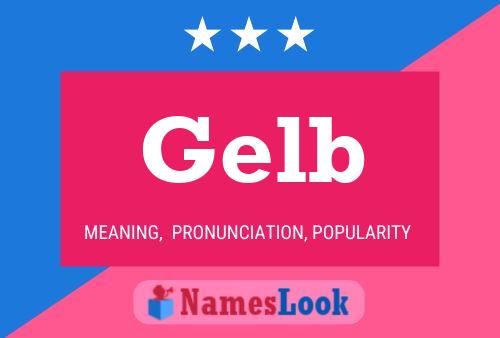 Gelb Name Poster