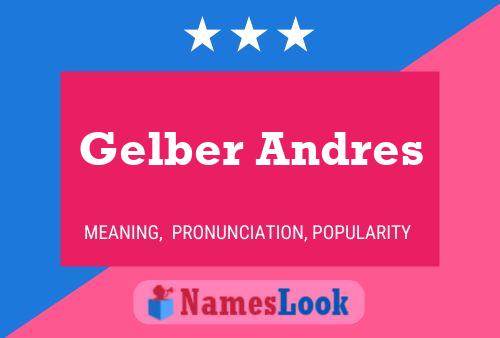 Gelber Andres Name Poster