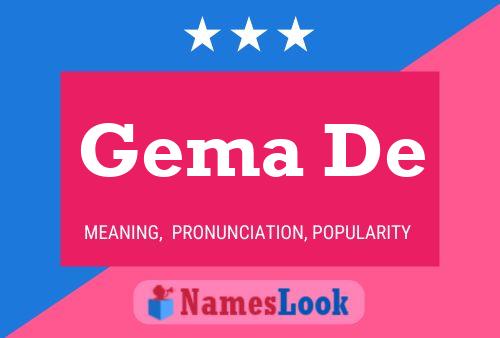 Gema De Name Poster