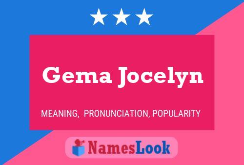 Gema Jocelyn Name Poster