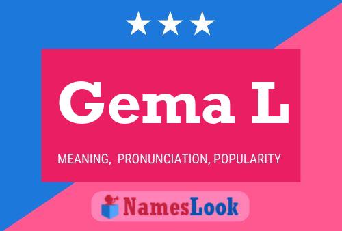 Gema L Name Poster