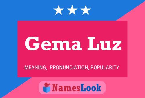 Gema Luz Name Poster