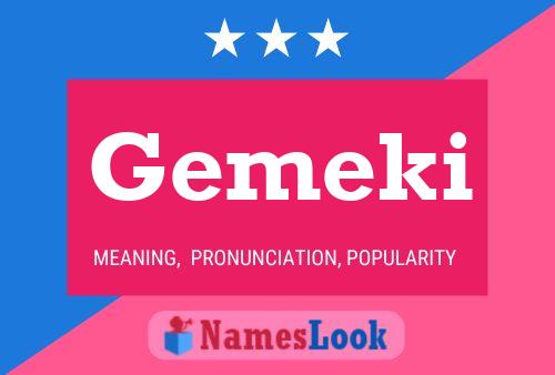 Gemeki Name Poster