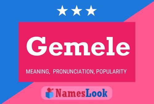 Gemele Name Poster