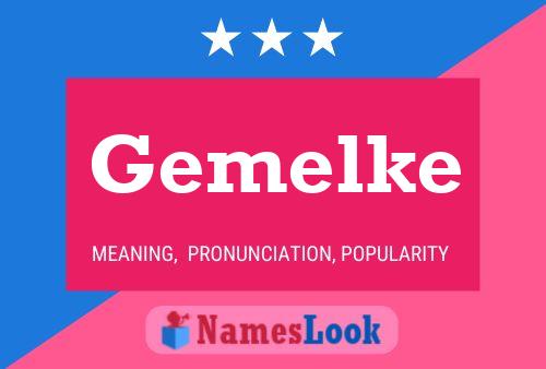 Gemelke Name Poster