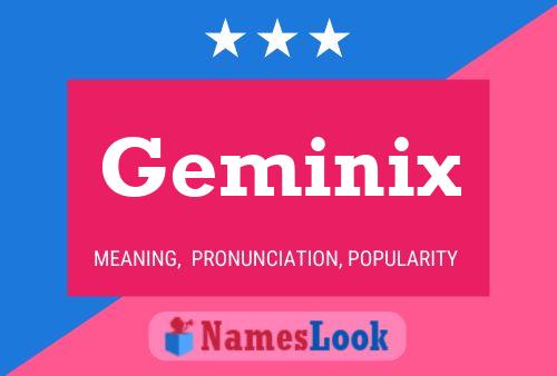 Geminix Name Poster