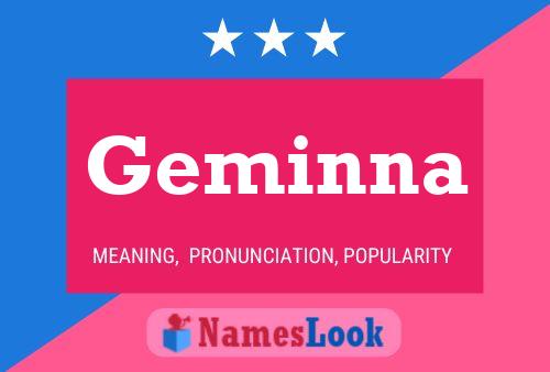 Geminna Name Poster