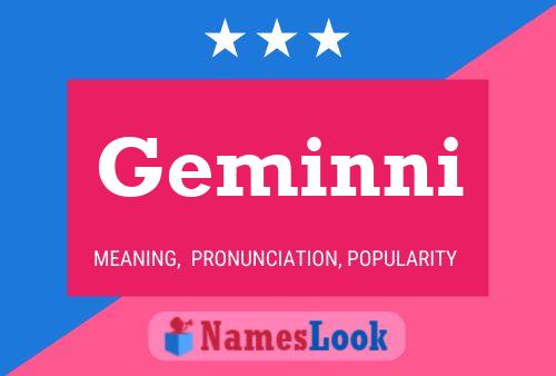 Geminni Name Poster