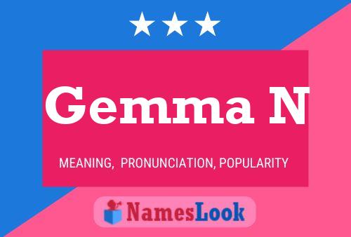 Gemma N Name Poster