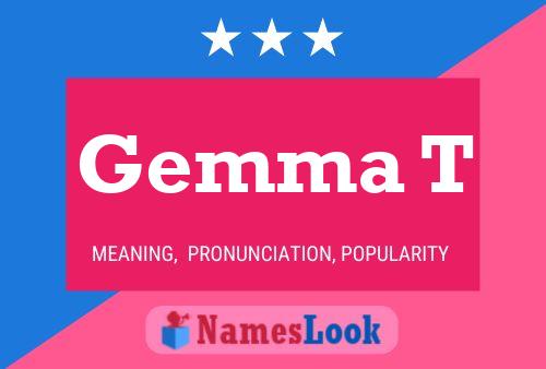 Gemma T Name Poster