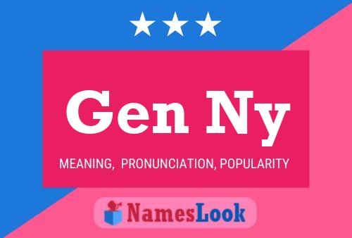 Gen Ny Name Poster