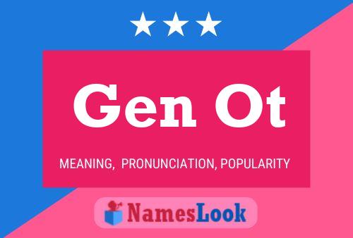 Gen Ot Name Poster