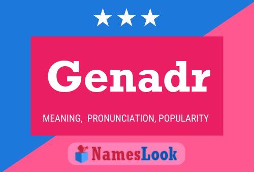 Genadr Name Poster