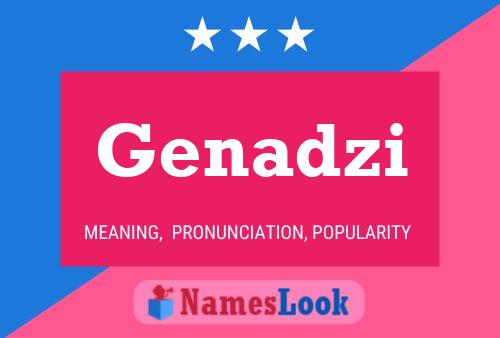 Genadzi Name Poster