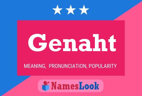 Genaht Name Poster