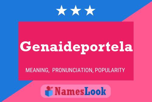 Genaideportela Name Poster