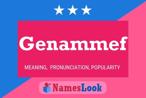 Genammef Name Poster