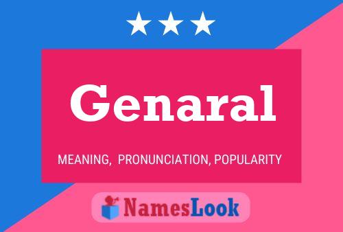 Genaral Name Poster