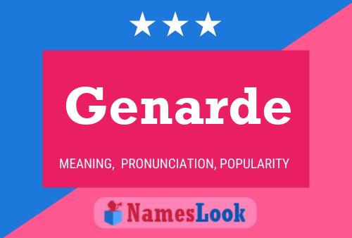 Genarde Name Poster