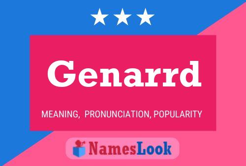 Genarrd Name Poster