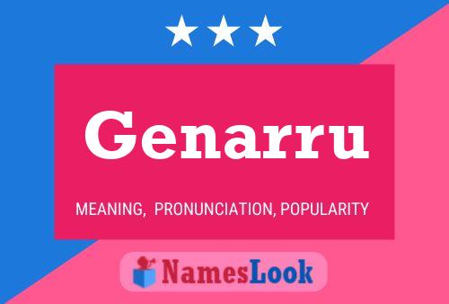 Genarru Name Poster