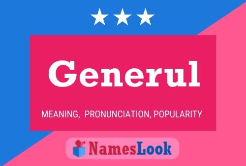 Generul Name Poster