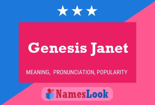 Genesis Janet Name Poster