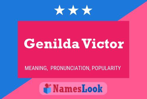 Genilda Victor Name Poster