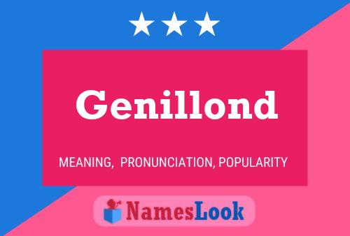 Genillond Name Poster