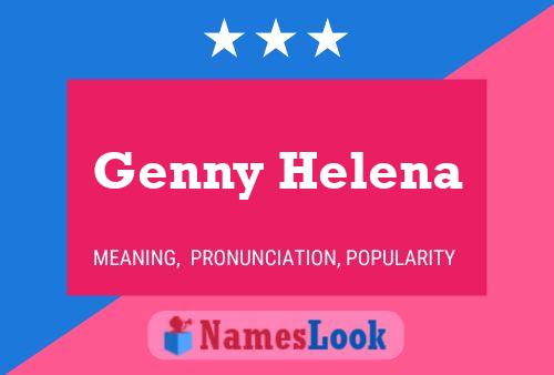 Genny Helena Name Poster