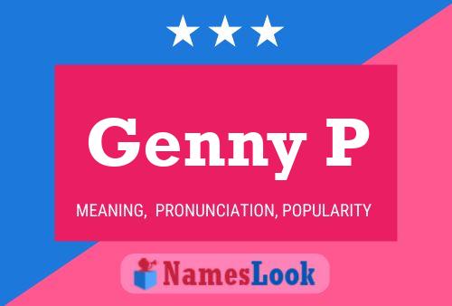 Genny P Name Poster