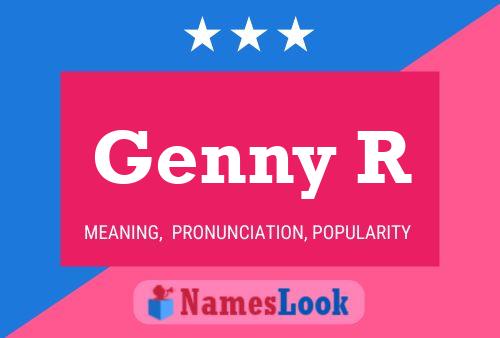 Genny R Name Poster