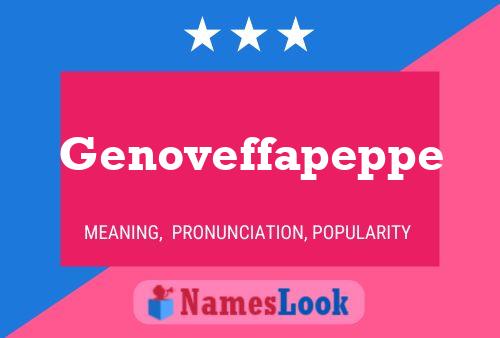 Genoveffapeppe Name Poster