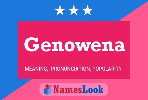 Genowena Name Poster