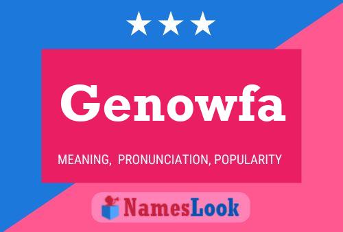 Genowfa Name Poster