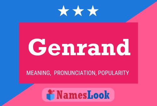 Genrand Name Poster