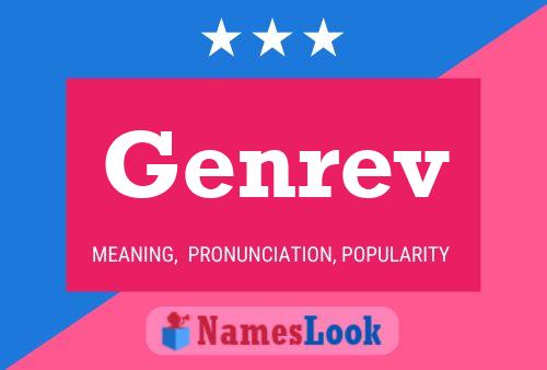 Genrev Name Poster