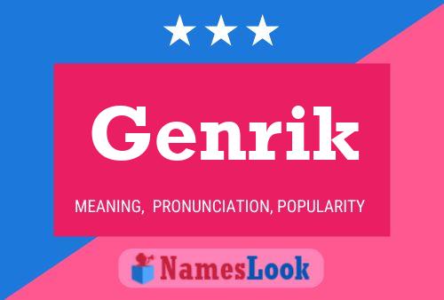 Genrik Name Poster