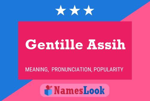 Gentille Assih Name Poster