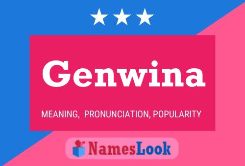 Genwina Name Poster