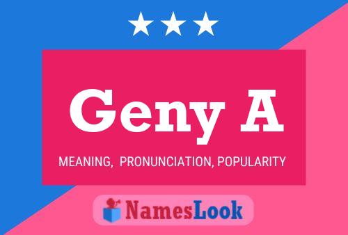 Geny A Name Poster