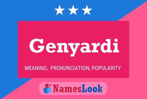 Genyardi Name Poster