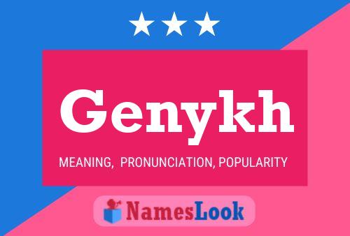 Genykh Name Poster