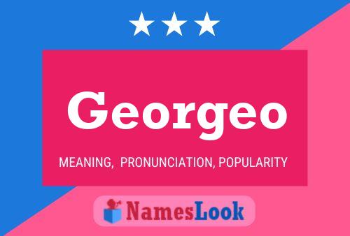 Georgeo Name Poster