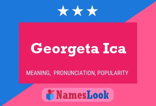 Georgeta Ica Name Poster