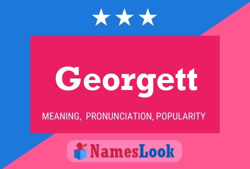 Georgett Name Poster