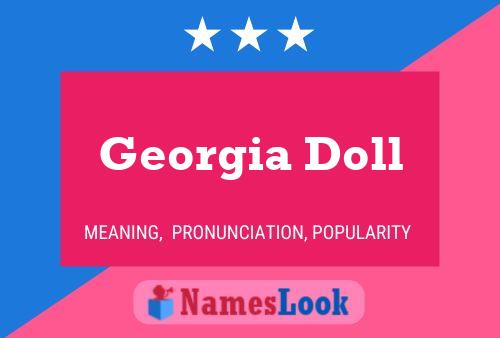 Georgia Doll Name Poster