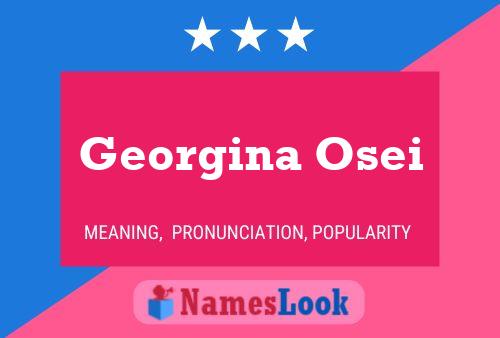 Georgina Osei Name Poster